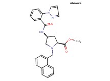 methyl (4S)-1-(1-naphthylmethyl)-4-{[2-(1H-pyrazol-1-yl)benzoyl]amino}-L-prolinate