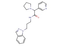 N-[3-(1H-indazol-1-yl)propyl]-2-(3-pyridinyl)-2-(1-pyrrolidinyl)acetamide