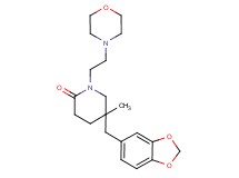 5-(1,3-benzodioxol-5-ylmethyl)-5-methyl-1-(2-morpholin-4-ylethyl)piperidin-2-one