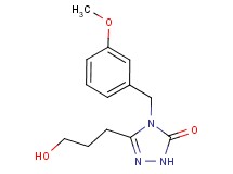 5-(3-hydroxypropyl)-4-(3-methoxybenzyl)-2,4-dihydro-3H-1,2,4-triazol-3-one