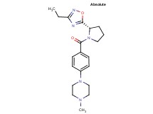 1-(4-{[(2S)-2-(3-ethyl-1,2,4-oxadiazol-5-yl)pyrrolidin-1-yl]carbonyl}phenyl)-4-methylpiperazine