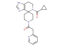 5-(cyclopropylcarbonyl)-1'-(pyridin-2-ylacetyl)-1,5,6,7-tetrahydrospiro[imidazo[4,5-c]pyridine-4,4'-piperidine]