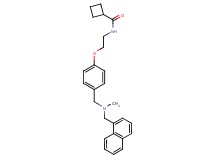 N-[2-(4-{[methyl(1-naphthylmethyl)amino]methyl}phenoxy)ethyl]cyclobutanecarboxamide