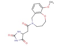 5-[2-(10-methoxy-3,4-dihydro-2H-1,5-benzoxazocin-5(6H)-yl)-2-oxoethyl]imidazolidine-2,4-dione