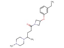 1-{4-[3-(3-ethylphenoxy)-1-azetidinyl]-1-methyl-4-oxobutyl}-4-methylpiperazine