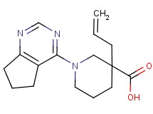 3-allyl-1-(6,7-dihydro-5H-cyclopenta[d]pyrimidin-4-yl)-3-piperidinecarboxylic acid