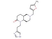 (4aS*,8aR*)-1-[2-(1H-imidazol-4-yl)ethyl]-6-[(5-methyl-2-furyl)methyl]octahydro-1,6-naphthyridin-2(1H)-one