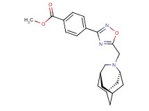 methyl 4-{5-[(1R*,3s,6r,8S*)-4-azatricyclo[4.3.1.1~3,8~]undec-4-ylmethyl]-1,2,4-oxadiazol-3-yl}benzoate