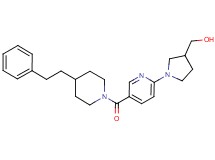 [1-(5-{[4-(2-phenylethyl)piperidin-1-yl]carbonyl}pyridin-2-yl)pyrrolidin-3-yl]methanol