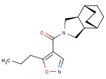 (1R*,2R*,6S*,7S*)-4-[(5-propyl-4-isoxazolyl)carbonyl]-4-azatricyclo[5.2.2.0~2,6~]undecane