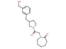 1-(2-{3-[3-(hydroxymethyl)benzyl]-1-pyrrolidinyl}-2-oxoethyl)-2-azepanone