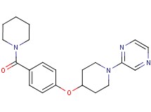 2-{4-[4-(piperidin-1-ylcarbonyl)phenoxy]piperidin-1-yl}pyrazine