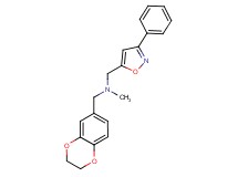 (2,3-dihydro-1,4-benzodioxin-6-ylmethyl)methyl[(3-phenyl-5-isoxazolyl)methyl]amine