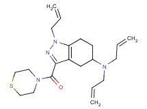 N,N,1-triallyl-3-(4-thiomorpholinylcarbonyl)-4,5,6,7-tetrahydro-1H-indazol-5-amine