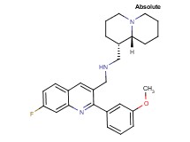1-[7-fluoro-2-(3-methoxyphenyl)-3-quinolinyl]-N-[(1S,9aR)-octahydro-2H-quinolizin-1-ylmethyl]methanamine
