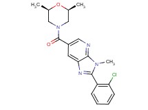 2-(2-chlorophenyl)-6-{[(2R*,6S*)-2,6-dimethylmorpholin-4-yl]carbonyl}-3-methyl-3H-imidazo[4,5-b]pyridine