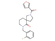 7-(2-fluorobenzyl)-2-(3-furoyl)-2,7-diazaspiro[4.5]decan-6-one