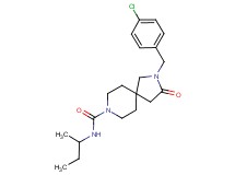 N-(sec-butyl)-2-(4-chlorobenzyl)-3-oxo-2,8-diazaspiro[4.5]decane-8-carboxamide