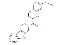 (3-methoxyphenyl)[1-(1,3,4,9-tetrahydro-2H-beta-carbolin-2-ylcarbonyl)propyl]amine