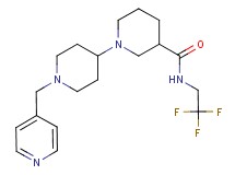 1'-(4-pyridinylmethyl)-N-(2,2,2-trifluoroethyl)-1,4'-bipiperidine-3-carboxamide
