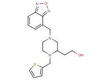 2-[4-(2,1,3-benzoxadiazol-4-ylmethyl)-1-(2-thienylmethyl)-2-piperazinyl]ethanol