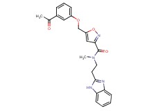 5-[(3-acetylphenoxy)methyl]-N-[2-(1H-benzimidazol-2-yl)ethyl]-N-methyl-3-isoxazolecarboxamide