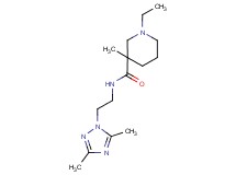 N-[2-(3,5-dimethyl-1H-1,2,4-triazol-1-yl)ethyl]-1-ethyl-3-methyl-3-piperidinecarboxamide