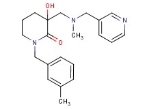3-hydroxy-1-(3-methylbenzyl)-3-{[methyl(3-pyridinylmethyl)amino]methyl}-2-piperidinone
