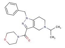 1-benzyl-5-isopropyl-3-(4-morpholinylcarbonyl)-4,5,6,7-tetrahydro-1H-pyrazolo[4,3-c]pyridine