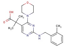 2-methyl-2-{2-[(2-methylbenzyl)amino]-4-morpholin-4-ylpyrimidin-5-yl}propanoic acid