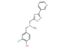 2-chloro-4-[(methyl{[3-(3-pyridinyl)-1,2,4-oxadiazol-5-yl]methyl}amino)methyl]phenol