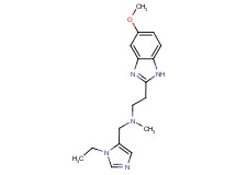 N-[(1-ethyl-1H-imidazol-5-yl)methyl]-2-(5-methoxy-1H-benzimidazol-2-yl)-N-methylethanamine