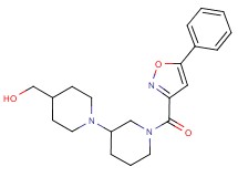 {1'-[(5-phenyl-3-isoxazolyl)carbonyl]-1,3'-bipiperidin-4-yl}methanol