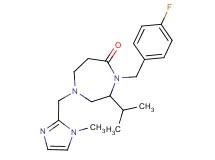 4-(4-fluorobenzyl)-3-isopropyl-1-[(1-methyl-1H-imidazol-2-yl)methyl]-1,4-diazepan-5-one