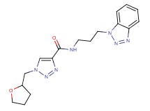 N-[3-(1H-1,2,3-benzotriazol-1-yl)propyl]-1-(tetrahydro-2-furanylmethyl)-1H-1,2,3-triazole-4-carboxamide