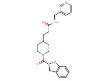 3-[1-(2,3-dihydro-1-benzofuran-2-ylcarbonyl)-4-piperidinyl]-N-(3-pyridinylmethyl)propanamide