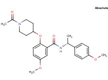 2-[(1-acetyl-4-piperidinyl)oxy]-5-methoxy-N-[(1R)-1-(4-methoxyphenyl)ethyl]benzamide