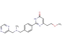 6-(2-methoxyethyl)-2-(4-{[methyl(2-pyrazinylmethyl)amino]methyl}phenyl)-4(3H)-pyrimidinone
