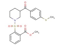 methyl 2-({3-[4-(methylthio)benzoyl]-1-piperidinyl}sulfonyl)benzoate