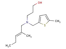 3-{[(2E)-2-methylpent-2-en-1-yl][(5-methyl-2-thienyl)methyl]amino}propan-1-ol