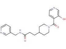 3-[1-(3-hydroxyisonicotinoyl)piperidin-4-yl]-N-(pyridin-3-ylmethyl)propanamide