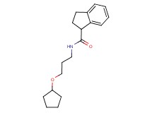 N-[3-(cyclopentyloxy)propyl]indane-1-carboxamide