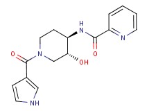 N-[(3R*,4R*)-3-hydroxy-1-(1H-pyrrol-3-ylcarbonyl)piperidin-4-yl]pyridine-2-carboxamide