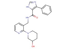 N-{[2-(3-hydroxypiperidin-1-yl)pyridin-3-yl]methyl}-4-phenyl-1H-imidazole-5-carboxamide
