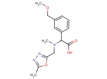 [3-(methoxymethyl)phenyl]{methyl[(5-methyl-1,3,4-oxadiazol-2-yl)methyl]amino}acetic acid