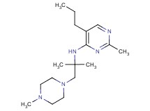 N-[1,1-dimethyl-2-(4-methylpiperazin-1-yl)ethyl]-2-methyl-5-propylpyrimidin-4-amine