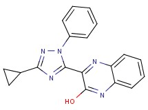 3-(3-cyclopropyl-1-phenyl-1H-1,2,4-triazol-5-yl)-2-quinoxalinol
