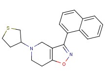 3-(1-naphthyl)-5-(tetrahydro-3-thienyl)-4,5,6,7-tetrahydroisoxazolo[4,5-c]pyridine