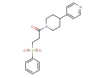 4-{1-[3-(phenylsulfonyl)propanoyl]-4-piperidinyl}pyridine