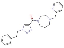 1-{[1-(2-phenylethyl)-1H-1,2,3-triazol-4-yl]carbonyl}-4-(2-pyridinylmethyl)-1,4-diazepane